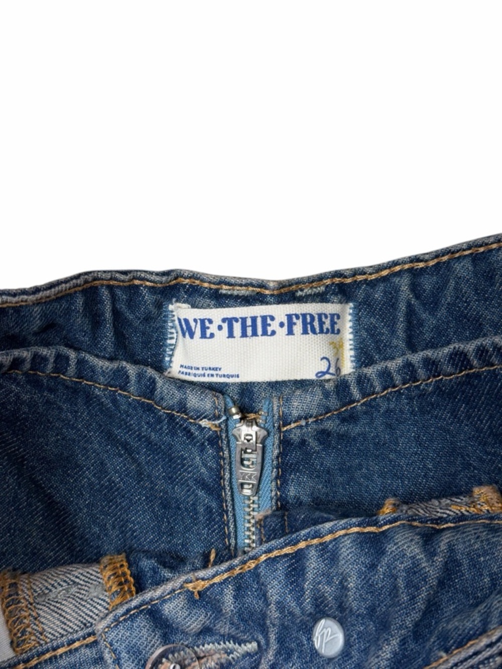 Free People We the Free Prince Street Micro Denim Shorts Womans 26 - Picture 5 of 8